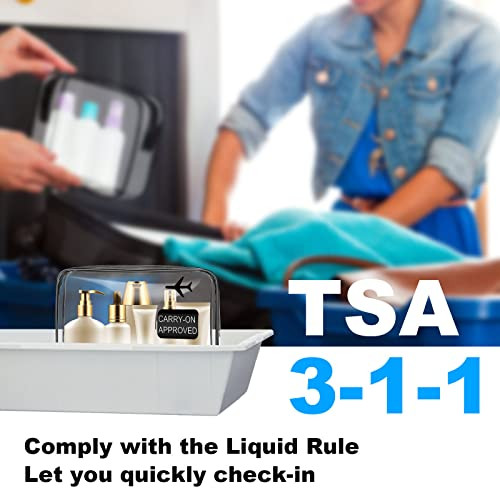 Clear piperecikk táska, 2 darabos PVC vízálló piperecikk hordtáska, TSA jóváhagyott - outlet termék