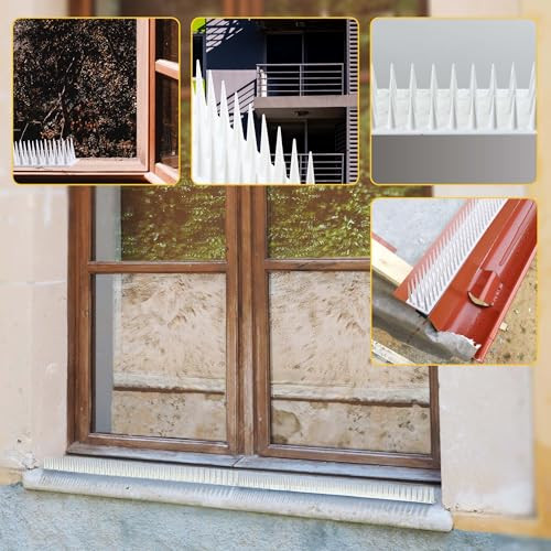 KADAX műanyag madártüskék, 51 x 4 x 3 cm, falra, kerítésre, galambriasztó, madarak - outlet termék