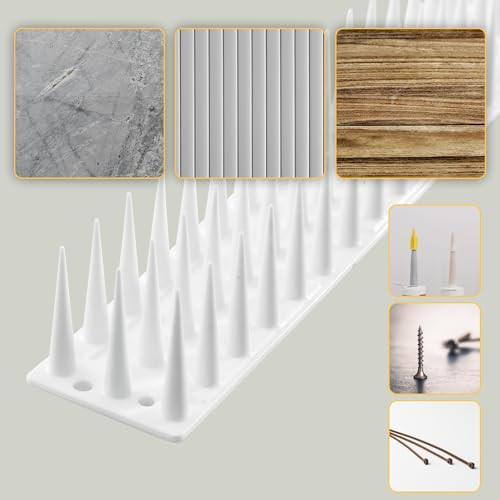 KADAX műanyag madártüskék, 51 x 4 x 3 cm, falra, kerítésre, galambriasztó, madarak - outlet termék