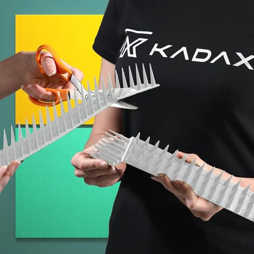 KADAX műanyag madártüskék, 51 x 4 x 3 cm, falra, kerítésre, galambriasztó, madarak - outlet termék