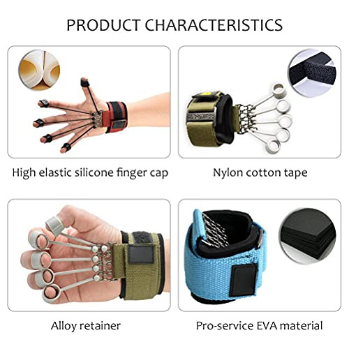 Alomejor ujj- és kéznyújtó edző, edzőeszköz ellenállás szalaggal, nyújtó, ujjhajlítás - outlet termék