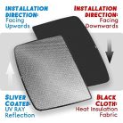 ThinsGo Tesla Model Y napellenző UV-védelem, ezüst - outlet termék