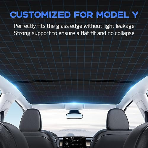 ThinsGo Tesla Model Y napellenző UV-védelem, ezüst - outlet termék