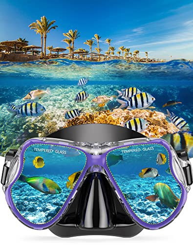 Zenoplige felnőtt búvárkészlet uszonyokkal páramentes panoráma búvárszemüveg, száraz - outlet termék