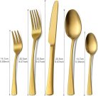Bestdin 60 darabos evőeszközkészlet matt arany, 12 személyes - outlet termék