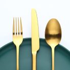 Bestdin 60 darabos evőeszközkészlet matt arany, 12 személyes - outlet termék