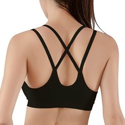   Neteson női sportmelltartó keresztpántos fekete - outlet termék