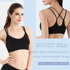 Neteson női sportmelltartó keresztpántos fekete - outlet termék