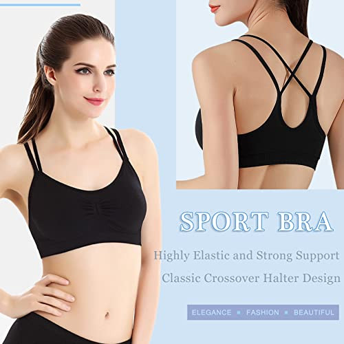 Neteson női sportmelltartó keresztpántos fekete - outlet termék