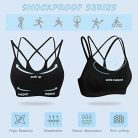 Neteson női sportmelltartó keresztpántos fekete - outlet termék