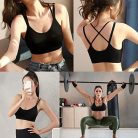 Neteson női sportmelltartó keresztpántos fekete - outlet termék