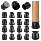 Védőkupakok szék lábakhoz filccel, gumis szék lábvédők, filc pad, bútor alátét - outlet termék