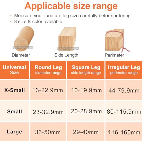 Védőkupakok szék lábakhoz filccel, gumis szék lábvédők, filc pad, bútor alátét - outlet termék
