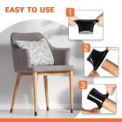 Védőkupakok szék lábakhoz filccel, gumis szék lábvédők, filc pad, bútor alátét - outlet termék