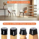 Védőkupakok szék lábakhoz filccel, gumis szék láb kupakok, filc pad, bútor alátét - outlet termék