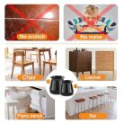 Védőkupakok szék lábakhoz filccel, gumis szék láb kupakok, filc pad, bútor alátét - outlet termék