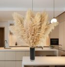 Szárított pampafű dekoráció, 100 darabos pampafű nyuszifarokkal, szárított virágok - outlet termék