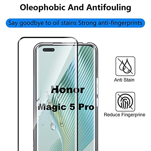 Effcotuo Honor Magic 5 Pro tok, edzett üveg kijelzővédő, ultravékony átlátszó - outlet termék