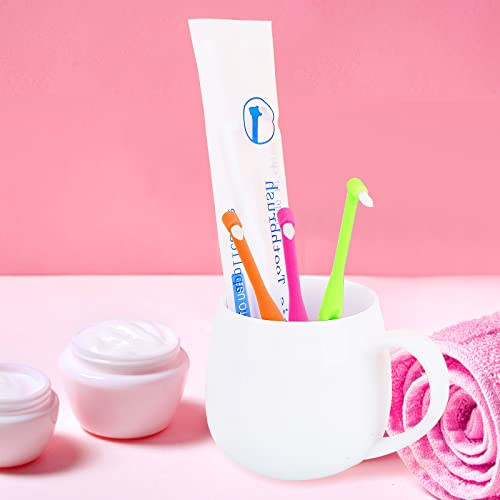 Ouligay 4 darabos fogkefe készlet zöld, kék, narancs, rózsaszín - outlet termék