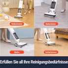 OSOTEK H200 Lite porszívó felmosó 180° lapos szívófej, 3 az 1-ben vezeték nélküli - outlet termék