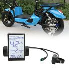 Fockety elektromos kerékpár LCD kijelző, 5 tűs 24 V 36 V 48 V 60 V vízálló - outlet termék