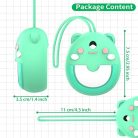 Oziral szilikon tok Pix Electronic Virtual Pet játékkonzolhoz, kézpánttal zöld - outlet termék