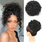 Porsmeer rövid göndör gumis hajkonty sötét fekete - outlet termék