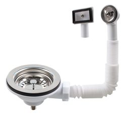   Talea XK186GE rozsdamentes acél mosogató szűrő (fehér) - outlet termék