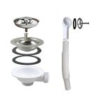 Talea XK186GE rozsdamentes acél mosogató szűrő (fehér) - outlet termék
