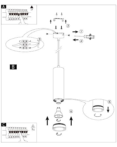 BOYIR Pendelleuchte modern hengeres fekete függőlámpa, magasságban állítható - outlet termék