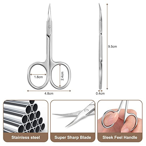 LOPHE körömvágó olló, professzionális rozsdamentes acél bőrvágó olló többfunkciós - outlet termék