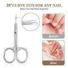 LOPHE körömvágó olló, professzionális rozsdamentes acél bőrvágó olló többfunkciós - outlet termék