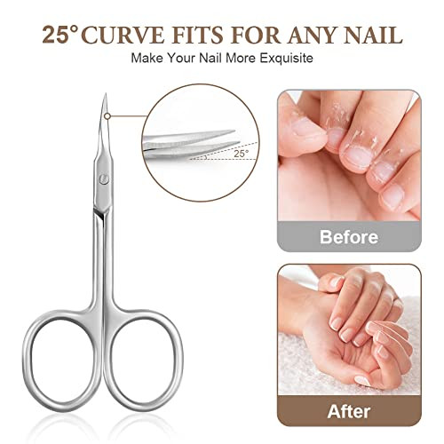 LOPHE körömvágó olló, professzionális rozsdamentes acél bőrvágó olló többfunkciós - outlet termék