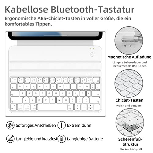 HOU iPad Air 5. gen 2022 billentyűzet, iPad Pro 11 hüvelykes billentyűzet - outlet termék