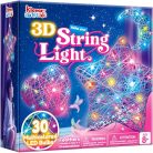 Klever Kits 3D zsinórművész készlet gyerekeknek DIY lámpás készlet, 30 színes LED - outlet termék