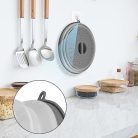 Tomoyuki mikrohullámú sütő fedél 2 darabos, összecsukható, gőzlyukakkal - outlet termék