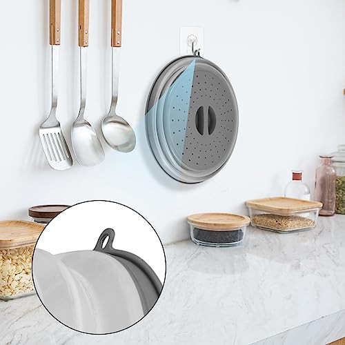 Tomoyuki mikrohullámú sütő fedél 2 darabos, összecsukható, gőzlyukakkal - outlet termék