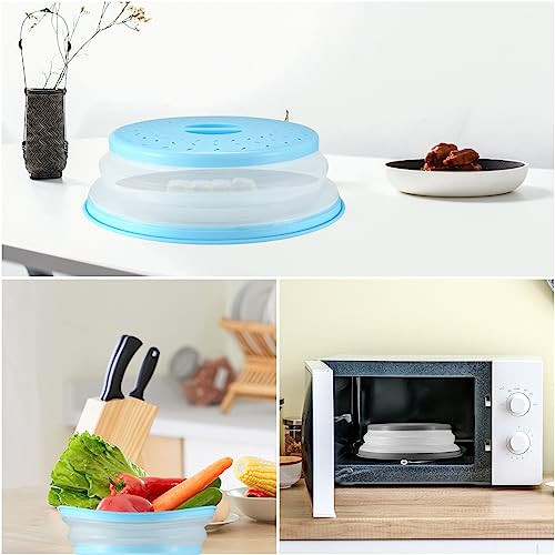 Tomoyuki mikrohullámú sütő fedél 2 darabos, összecsukható, gőzlyukakkal - outlet termék