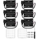 KUOQIY 3 x 1.5V AA elem tartó USB aljzattal 6 darabos, 2 darabos műanyag elem tároló - outlet termék