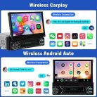 CAMECHO 1 DIN autós rádió 7 hüvelykes, Android, Bluetooth, FM, USB/SD/AUX - outlet termék