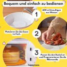 Microwave Steamer gyorsfőző - egészséges és könnyű főzés - zöldségekhez, halhoz és - outlet termék