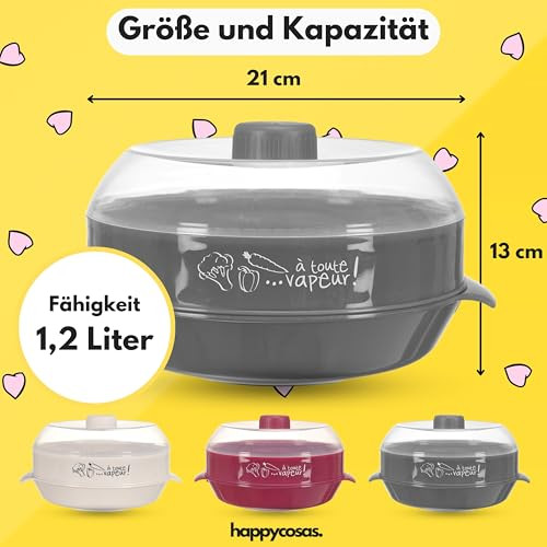 Microwave Steamer gyorsfőző - egészséges és könnyű főzés - zöldségekhez, halhoz és - outlet termék