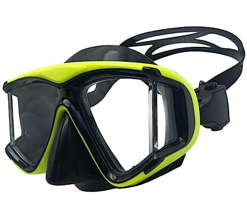 YEESAM rövidlátó búvármaszk dioptriával sárga, -3,5 - outlet termék
