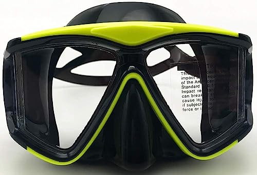 YEESAM rövidlátó búvármaszk dioptriával sárga, -3,5 - outlet termék