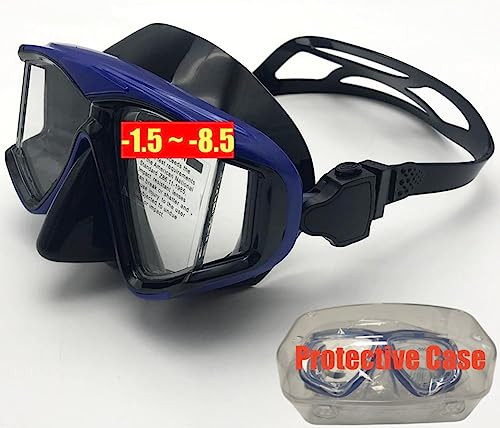 YEESAM rövidlátó búvármaszk dioptriával, széles látószögű gyantás lencsékkel - outlet termék