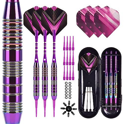 Soft Tip Darts szett 3 alumínium nyéllel professzionális darts műanyag heggyel, 2BA - outlet termék