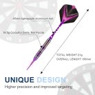 Soft Tip Darts szett 3 alumínium nyéllel műanyag hegy, 2BA cserehegyek, extra 3 dart - outlet termék