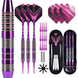   Soft Tip darts készlet 3 alumínium nyéllel műanyag hegyek, 2BA cserehegyek, extra 3 - outlet termék