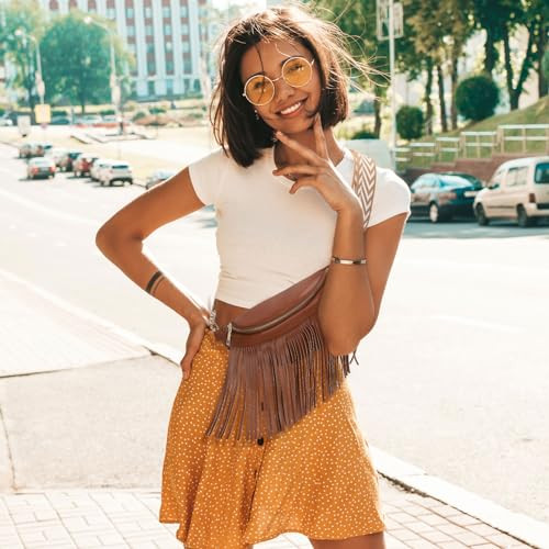 UBOSRE női övtáska vízálló PU bőr állítható pánt - outlet termék