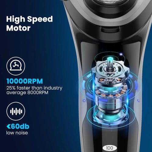 SweetLF elektromos borotva férfiaknak, 120 perc borotválkozás, 1 óra töltés, 100% - outlet termék